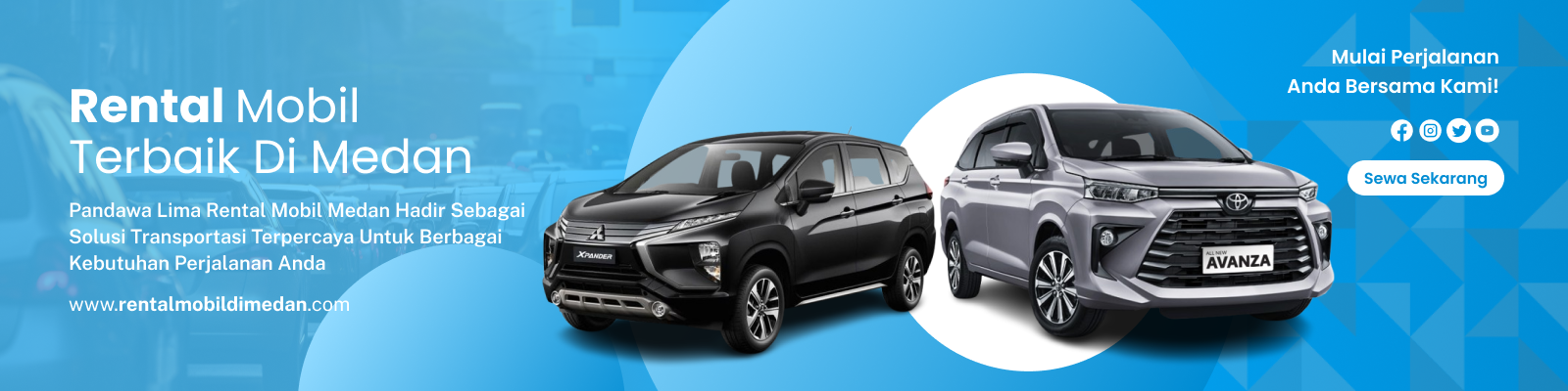 sub banner pandawa lima rental mobil medan